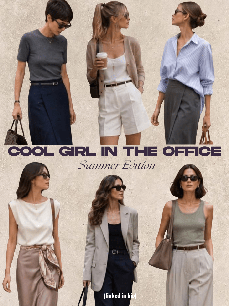 6 Summer Office Outfits That Look Expensive (Without Overthinking It)&nbsp;Monday-Saturday